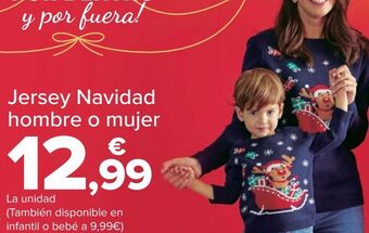 Carrefour Jersey navidad hombre o mujer oferta