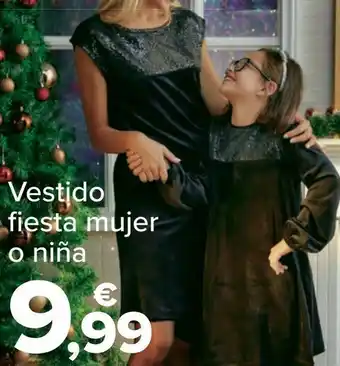 Carrefour Vestido fiesta mujer o niña oferta