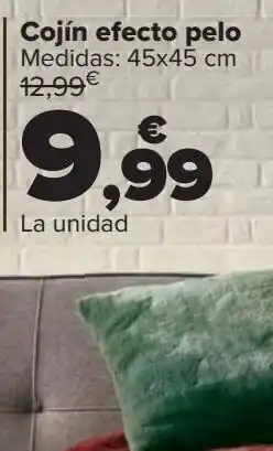 Carrefour Cojín efecto pelo oferta