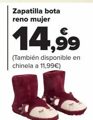 Carrefour Zapatillas bota reno mujer oferta