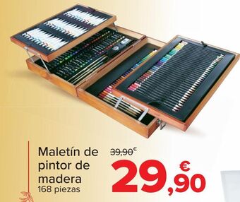 Carrefour Maletín de pintor de madera oferta
