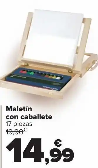 Carrefour Maletín con caballete oferta