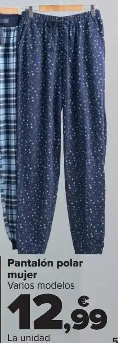Carrefour Pantalón polar mujer oferta