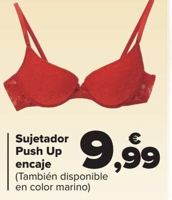 Carrefour Sujetador push up encaje oferta