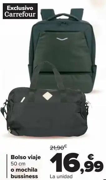 Carrefour Bolso viaje o mochila bussiness oferta