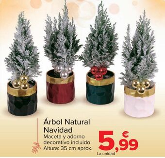 Carrefour Árbol natural navidad oferta