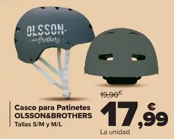 Carrefour Casco par patinetes olsson&brothers oferta