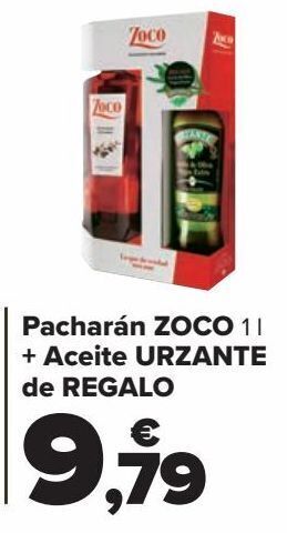 Carrefour Pacharán zoco + aceite urzante de regalo oferta