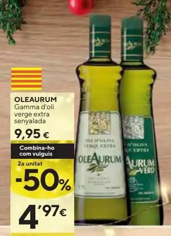 Caprabo Aceite de oliva virgen extra oleaurum oferta
