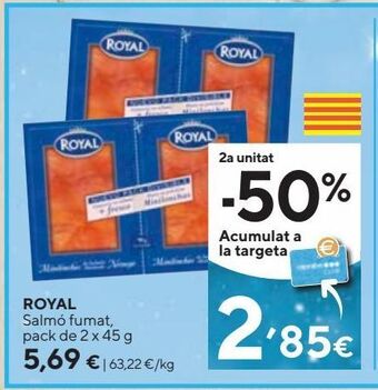 Caprabo Salmón ahumado royal oferta