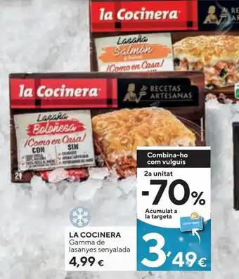 Caprabo Lasaña la cocinera oferta