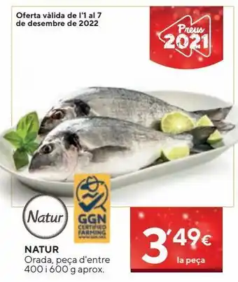 Caprabo Dorada eroski natur oferta