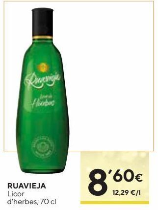 Caprabo Licor de hierbas ruavieja oferta