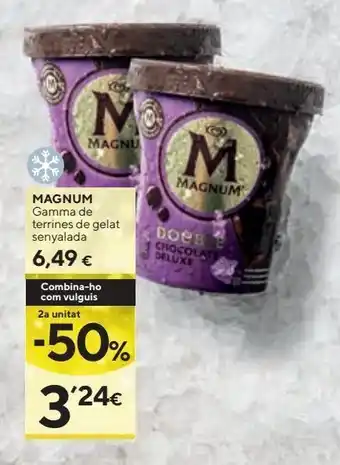 Caprabo Tarrina de helado magnum oferta