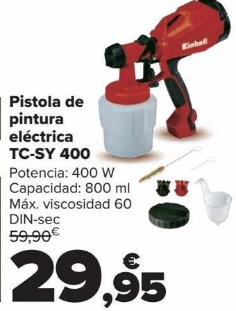 Carrefour Pistola de pintura eléctrica tc-sy 400 oferta