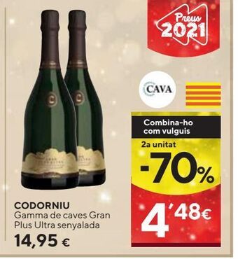 Caprabo Cava codorniu oferta