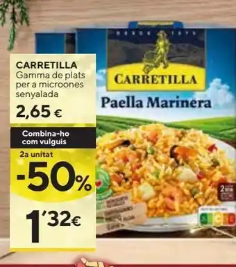 Caprabo Platos preparados carretilla oferta