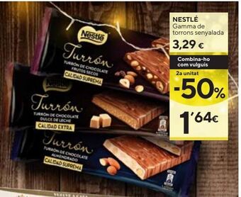 Caprabo Turrón nestlé oferta