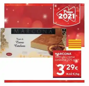 Caprabo Turrón de crema marcona oferta