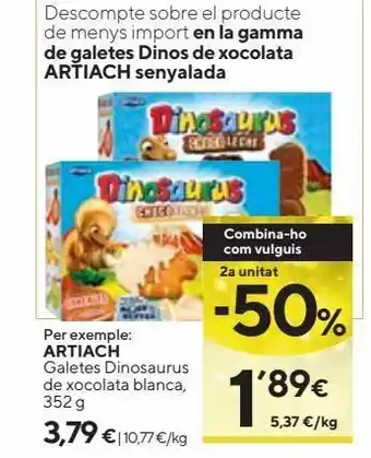 Caprabo Galletas dinosaurus artiach oferta