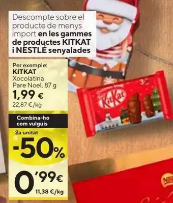 Caprabo Chocolate kit kat oferta