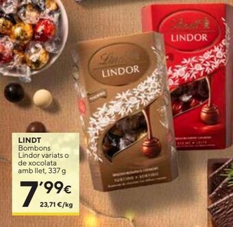 Caprabo Bombones lindt oferta