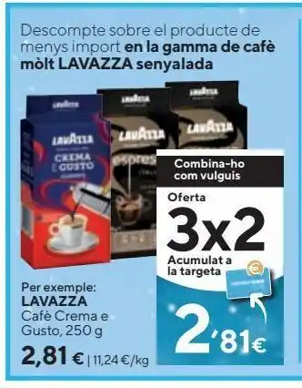 Caprabo Café molido lavazza oferta