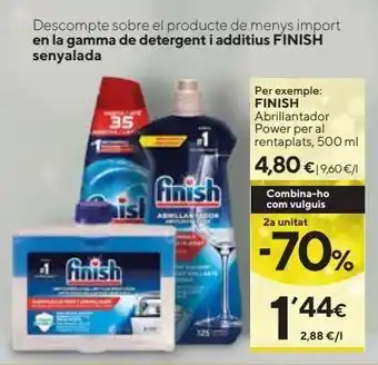 Caprabo Abrillantador finish oferta