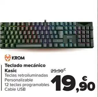 Carrefour Teclado mecánico oferta