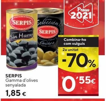Caprabo Aceitunas serpis oferta