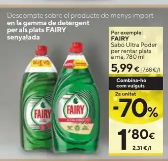 Caprabo Lavavajillas fairy oferta