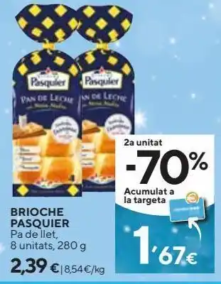 Caprabo Pan de leche pasquier oferta