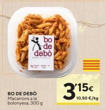 Caprabo Macarrones bo de debò oferta