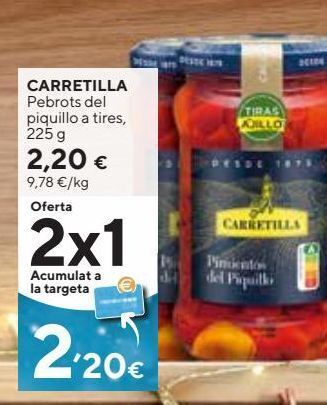 Caprabo Pimientos del piquillo carretilla oferta