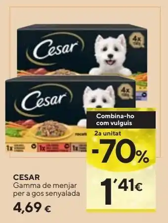 Caprabo Comida para perros cesar oferta
