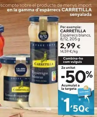 Caprabo Espárragos blancos carretilla oferta