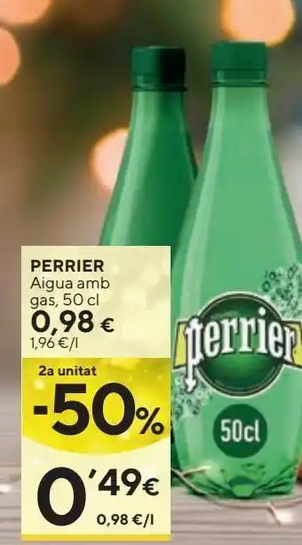 Caprabo Agua con gas perrier oferta