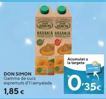 Caprabo Zumo de naranja don simón oferta