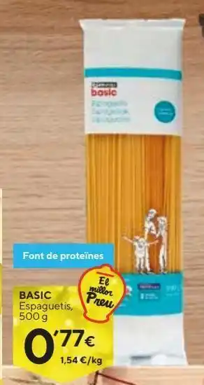 Caprabo Espaguetis basic oferta