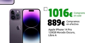 CeX Apple iphone 14 pro 128gb morado oscuro, libre a oferta