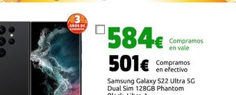 CeX Samsung galaxy s22 ultra 5g dual sim 128gb phantom black, libre a oferta