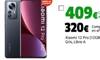 CeX Xiaomi 12 pro (12gb+256gb) gris, libre a oferta