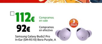 CeX Samsung galaxy buds2 pro in-ear (sm-r510) bora purple, a oferta