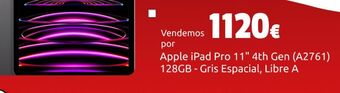 CeX Apple ipad pro 11" 4th gen (a2761) 128gb - gris espacial, libre a oferta