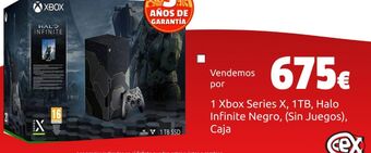 CeX 1 xbox series x, 1tb, halo infinite negro, (sin juegos), caja oferta