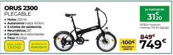 Feu Vert Bicicleta eléctrica orus oferta
