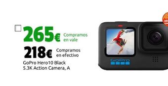 CeX Gopro hero 10 black 5.3k action camera, a oferta