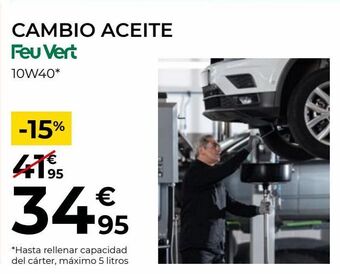 Feu Vert Cambio de aceite feuvert oferta