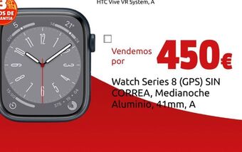 CeX Watch series 8 (gps) sin correa, medianoche aluminio, 41mm, a oferta