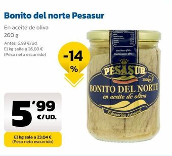 AhorraMas Bonito del norte pesasur oferta